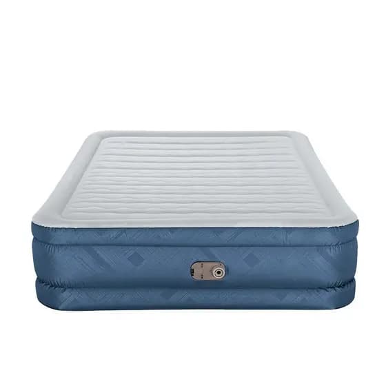 🛏️Colchão Inflável Casal Queen com Bomba Elétrica 110V – Azul