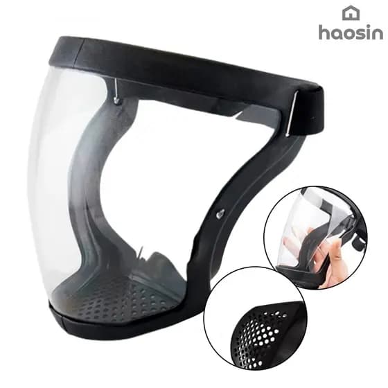 Protetor Facial Híbrido Full Face Shield +10 Substituições de Filtro – Multiuso: Esportes, Cozinha, Soldagem e Pesticida