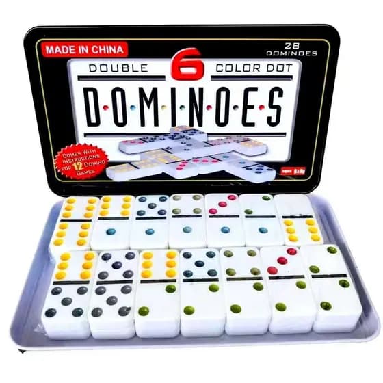 Jogo Dominó Osso Profissional 28 peças com Estojo Oferta Resistente Qualidade Ótima Brinquedos