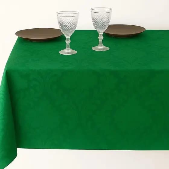 Toalha de Mesa Jacquard Retangular – Durabilidade (4/6/8 Lugares)