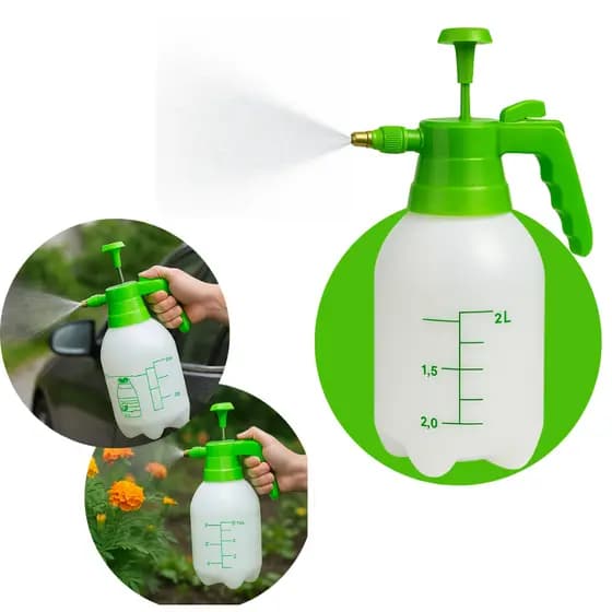 Pulverizador Borrifador Spray Para Jardinagem Multiuso Alta Pressão 2 Litros Com Trava