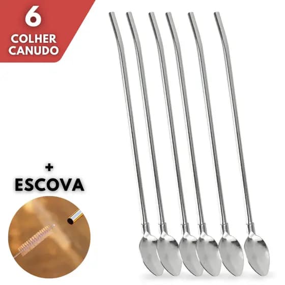 Bomba Em Aço Inox Canudo Para Bebidas Terere Chimarrão 18CM