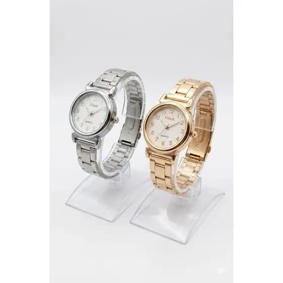 Relógio Doluck Redondo Feminino Quartz com Pulseira Inoxidável