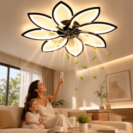 Ventilador De Teto Air Led 108w Bivolt com Controle Remoto Econômico Resfriamento - Bivolt