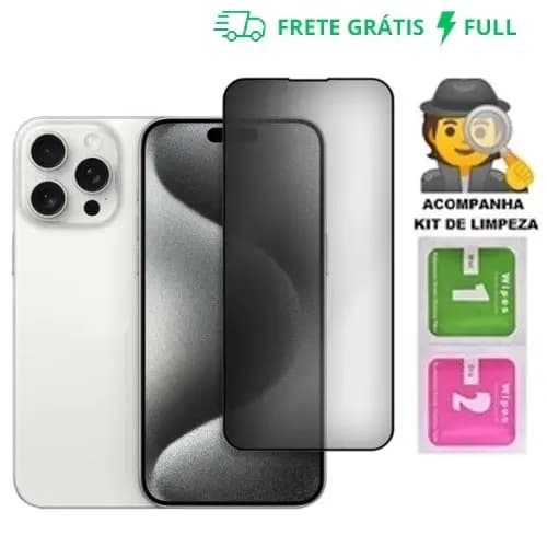 Película de vidro 3D Privativa Anti Spy Para IPhone Privacidade Para XS XR 11 12 13 14 15 16 Pro Max
