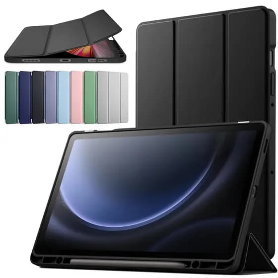 Capa magnetico inteligente com slot de canetas compativel Samsung Galaxy Tab S6 Lite 10.4º polegadas