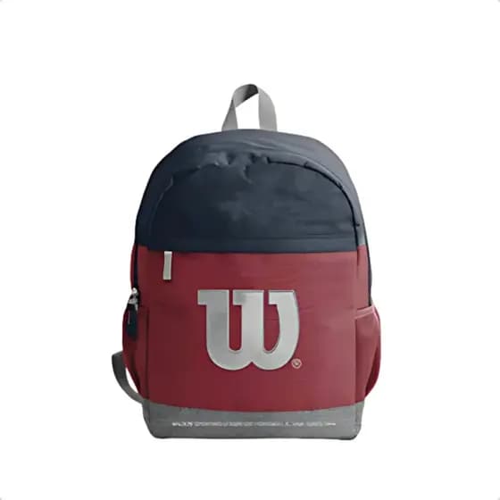 Mochila Wilson Original 25 Litros Azul e Vermelho Unissex