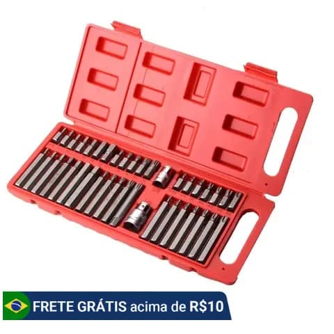 Kit de Pontas Estrela (Torx) Profissional com Maleta – Aço Cromo Vanádio