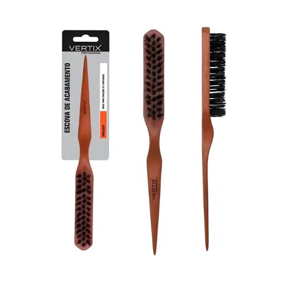Escova Fina Profissional – Acabamento e Penteado com Precisão Vertix