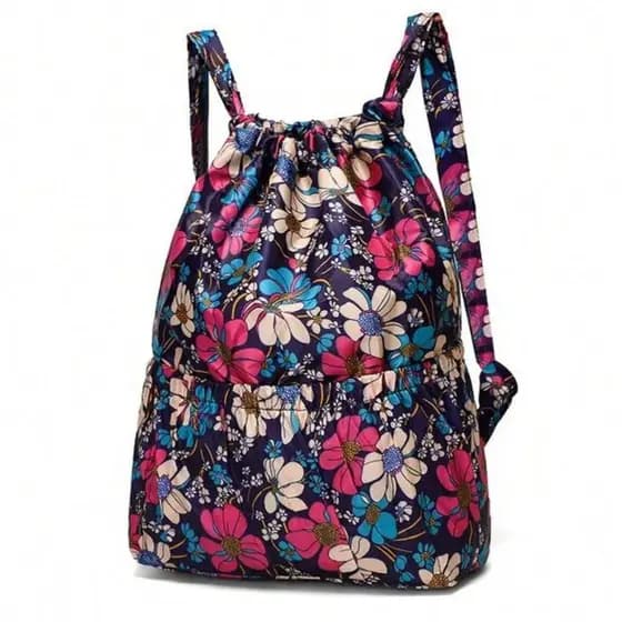 Mochila Saco Bolsa Academia Impermeável Leve Resistente Casual Esporte Feminina Masculina Estampada