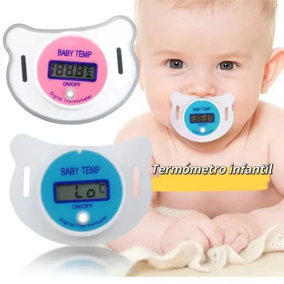 Chupeta Oral Termômetro Temperatura Visor