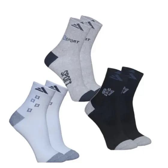 Kit C/12 Pares de Meias Juvenil Cano Longo