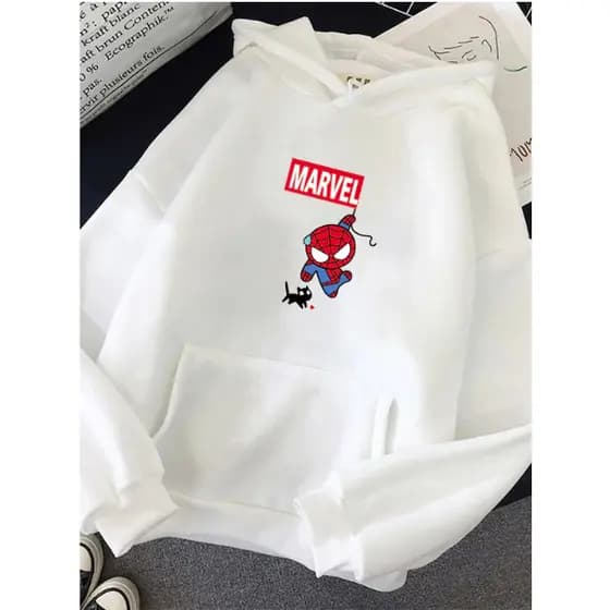 Moletom Canguru Com Capuz Inverno Masculino e Feminino Algodão Aranha 100% algodão