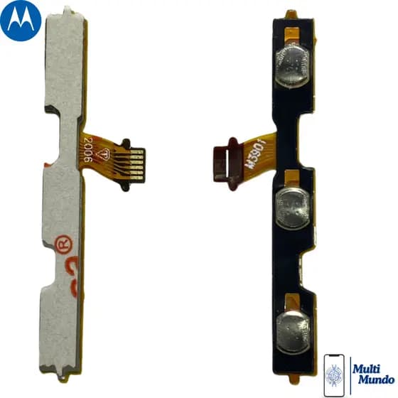 Cabo Flex Botão Interno Power Volume Para Moto E6 Play