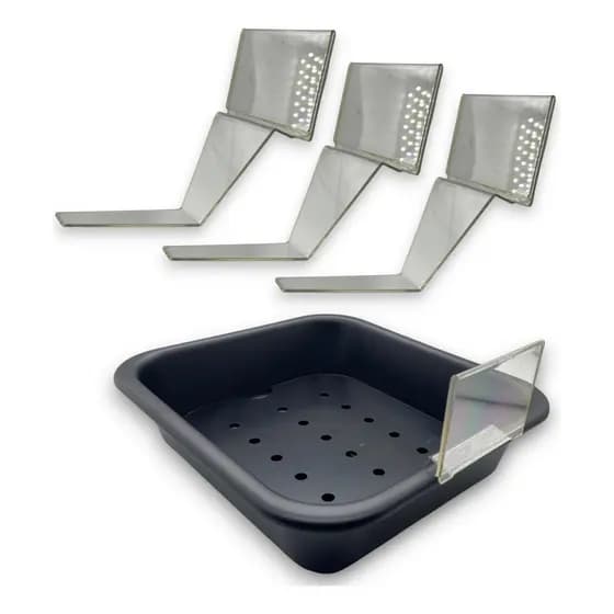 Kit 9 Precificador Acrílico Display Bandeja Açougue Mercado