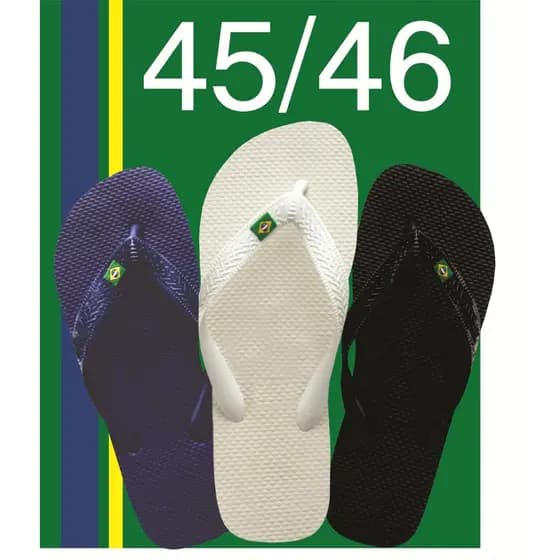 CHINELO MASCULINO BANDEIRINHA 45/46 MACIO E CONFORTÁVEL PROMOÇÃO CHINELO DE DEDO ORIGINAL TOP
