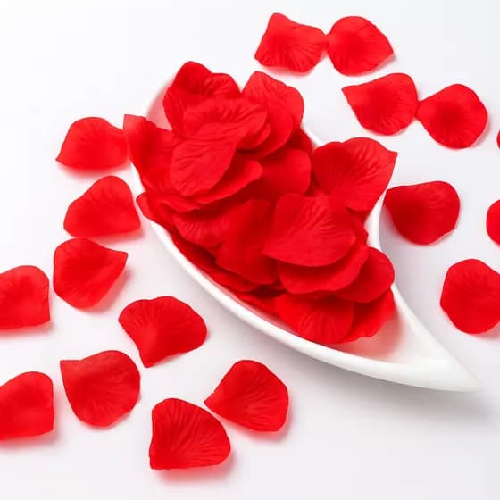 Pétalas de Rosas Artificiais Decorativas Festa Casamento Mesa Doces Decoração Namorados