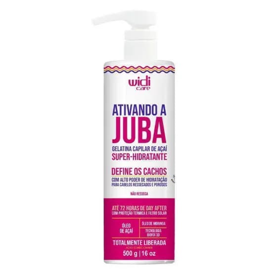 Gelatina Widi Care Juba Ativando a Juba Super Hidratante 500g