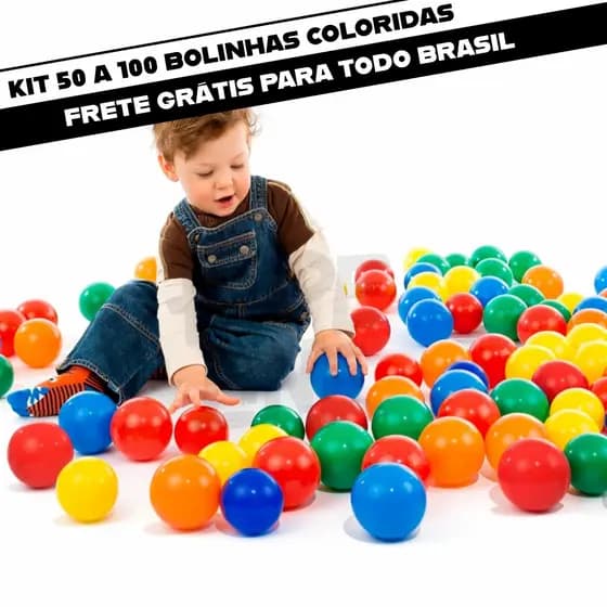 Kit Pacote Bolinhas Coloridas Infantil Para Piscina Alta Qualidade Premium BB Bolinhas Não Amassam