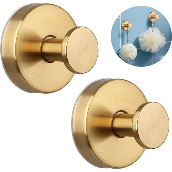 Ventosa Ganchos De Aço Inoxidável Toalha Gancho Sem Broca Suporte Removível Para Banheiro Cozinha Parede Vidro 15lb O Fo