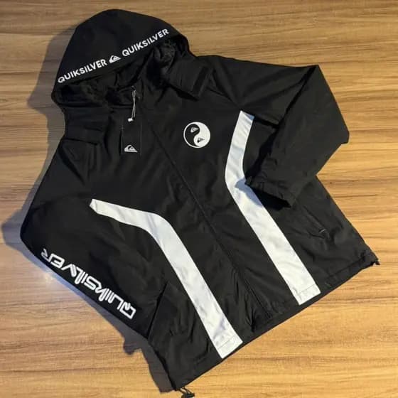 Jaqueta Quik Forrada Peluciada Masculina Impermeável Com Capuz