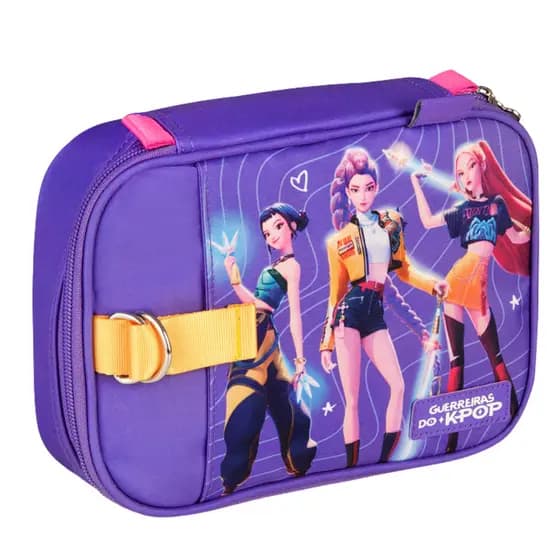 Estojo Box Escolar Guerreiras Do K-pop Huntrix 36 Pens Original Clio Style