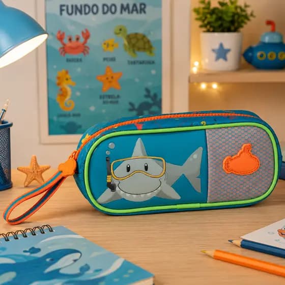 Estojo Escolar Infantil Menino Organizador Lápis Creche Original Clio Kids