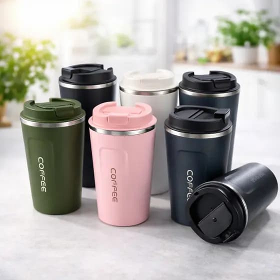 Copo Térmico Coffee Premium 510ml Inox Tampa Antivazamento Conserva Quente e Frio
