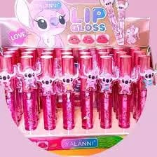 Lip Gloss Lalanni,Gloss com Anel Stitch Rosa