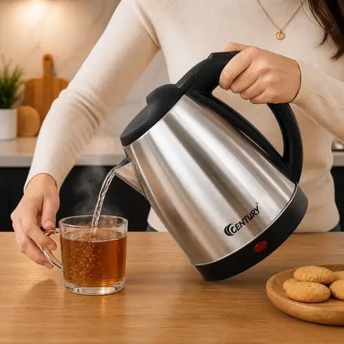Chaleira Elétrica Em Inox 1.8L 1000W Jarra Elétrica Aquecimento Rápido Para Água Café Chá