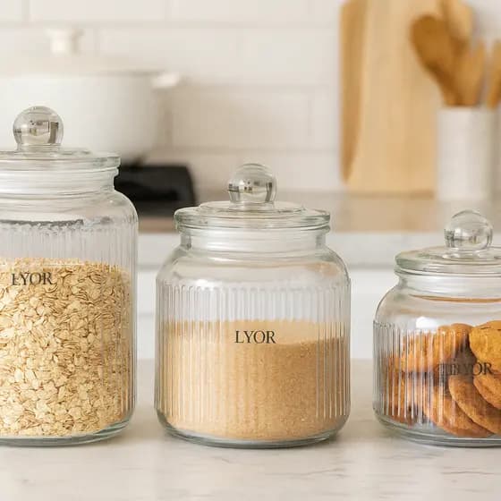 Potes Herméticos Tampa com Vedação Conserva Alimentos e Organiza Cozinha Armazenamento