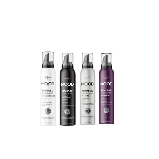 Mousse Fixador Modelador Cabelos Cacheados Modelagem Mood - Aeroflex