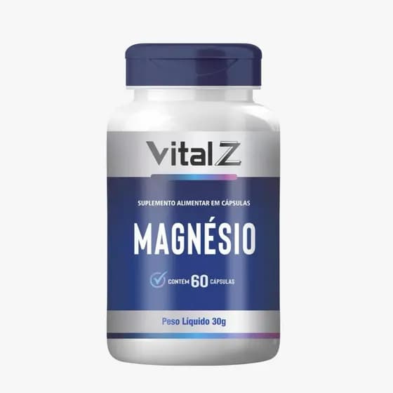 Magnésio Bisglicinato Vital Z | Suplemento Alimentar 60 Cápsulas