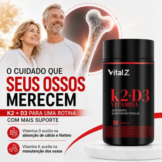 Vitamina K2 MK-7 + D3 | Fórmula Combinada | Vital Z