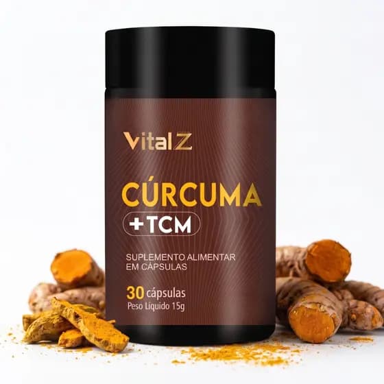 Cúrcuma + TCM + Colágeno tipo 2 | Vital Z | 30 Cápsulas