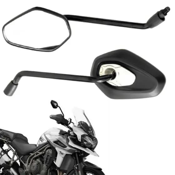 PAR DE RETROVISOR MODELO TIGER 1200 FIXO ROSCA HONDA