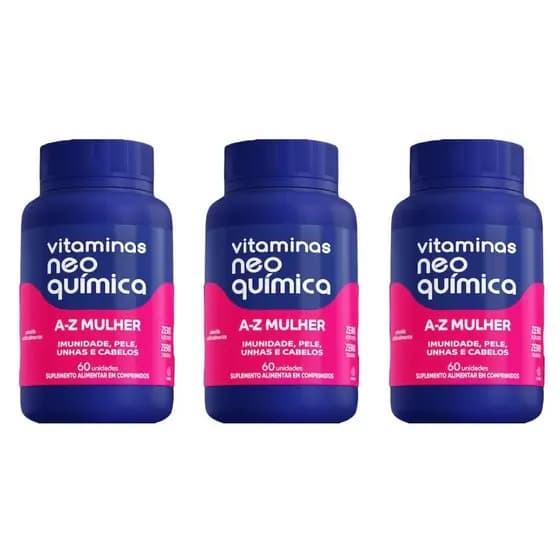 Kit 3 Vitamina Mulher c/ 60 Comp. - Neo Química
