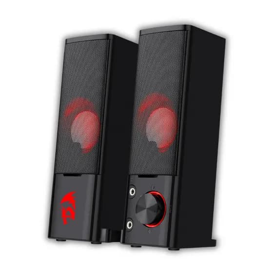 Caixa de Som e Soundbar Gamer Para Jogos Redragon Orpheus LED Vermelho