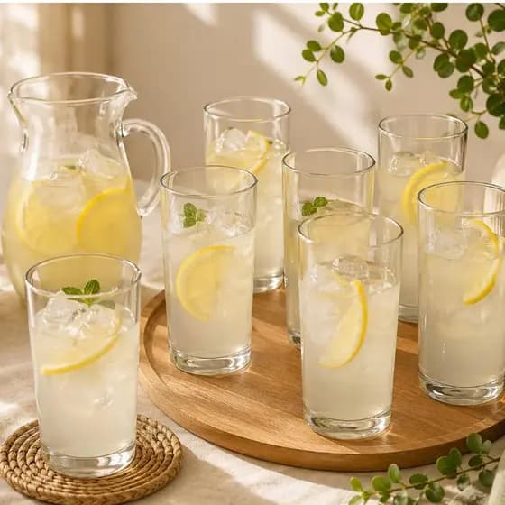 COPO LONG DRINK MULTIUSO 255 ML 6 UNIDADES TRANSPARENTE LINHA LUXO RESISTENTE.