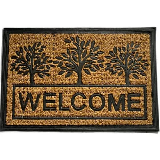 Tapete Capacho 40x60 Porta Entrada Antiderrapante Emborrachado Decorativo Casa Escritório Apartamento