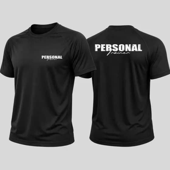 Camiseta Dry Fit Poliamida Malha Fria Uv Tecido Respirável Personal Trainer 5