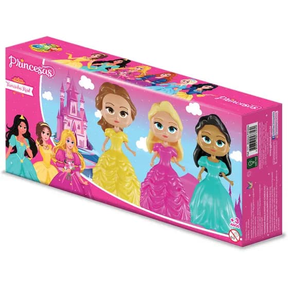 BONECAS PRINCESAS 3 PEÇAS