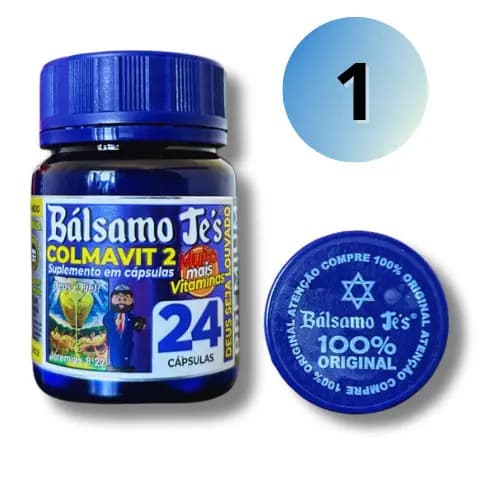 1 Pote Bálsamo Jé's Colmavit Premium Original Americana 24 Cápsulas 100% Natural