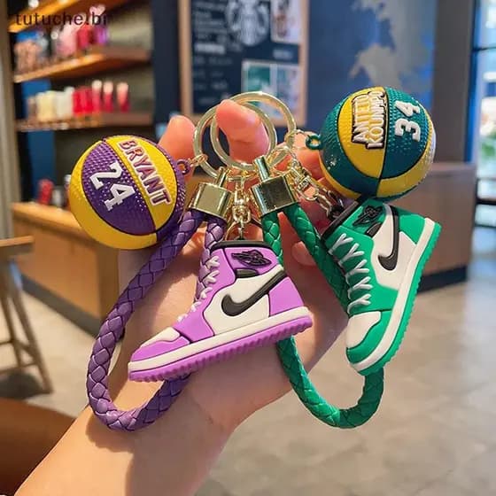 TU Criativo Sapatos Esportivos & Basquete Chaveiro Estrela De Mochila Pingente Carro Chaveiros Acessórios Jóias Personal