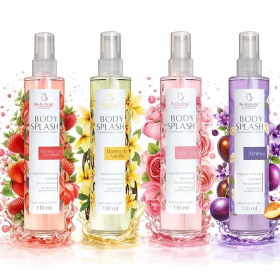 🌟KIT 4 BODY SPLASH PERFUMADO – PERFUME SUAVE E DURADOURO PARA O DIA A DIA! 🌸