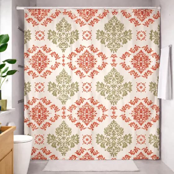 Cortina para box banheiro estampada AntiMofo Resistente PVC 1,70x1,70cm Estampada |3997| Oferta