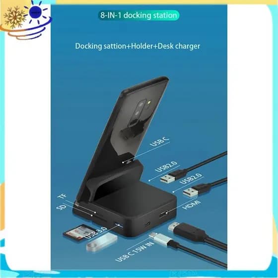 Estação De Acoplamento Tipo C Para Hdtv Docking Station Suporte Do Telefone Móvel Adequado Celular E Laptop Expansão USB