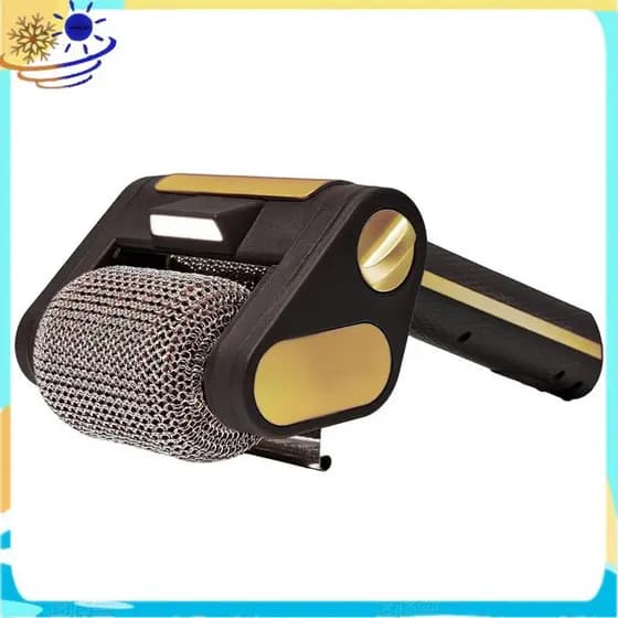 Limpador De Grelha Elétrica Sem Fio-Ferramenta Recarregável Para Churrasco Com Rolo De Aço Inoxidável De 350 RPM E Luz L