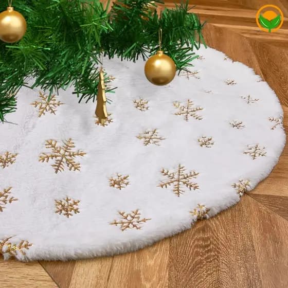 38/60/90/100cm Árvore de Natal Decorativa Piso Mat - Criativo Espessurado Saia de Natal Fontes de Festa
