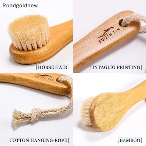 1pc Escova de Limpeza Facial de Bambu Escova Esfoliante para Cabelo Cuidado Profundo dos Poros Massagem Facial NW FFKZ